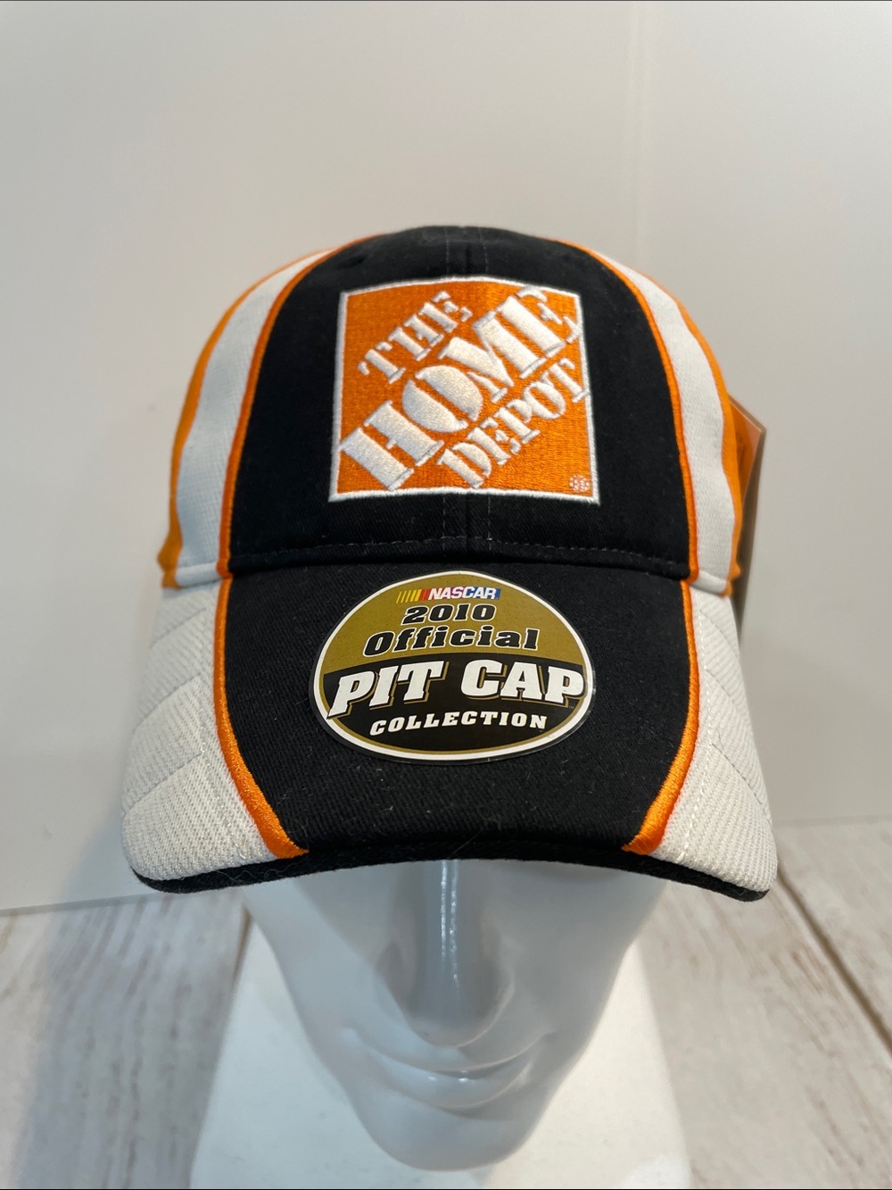 NWT NASCAR Home Depot Pit Cap #20 - Adult Size 2010 Official Hat NEW Joe Gibbs